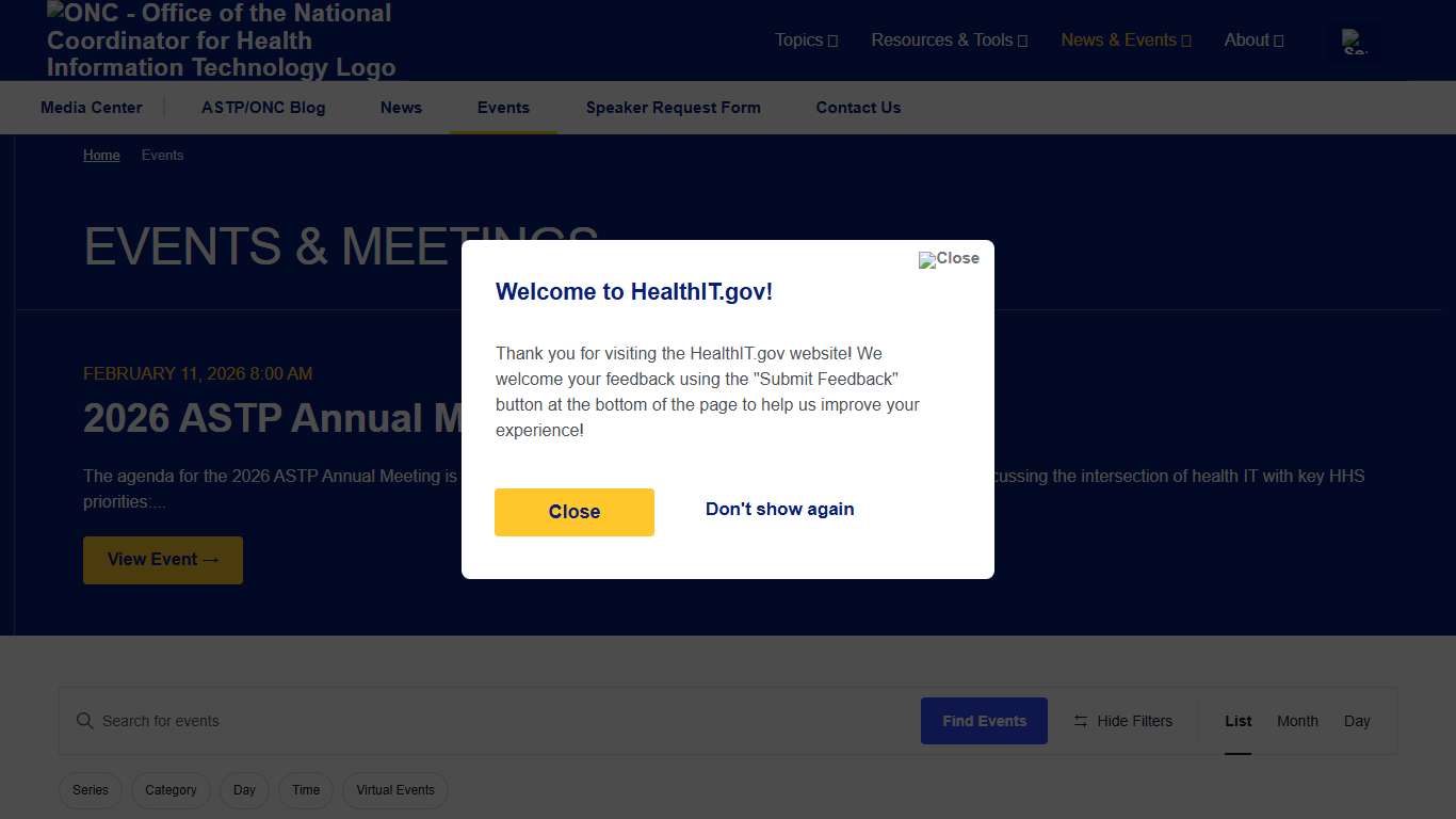 Events from Wed, February 11 – Wed, March 4 – ASTP – Assistant Secretary for Technology Policy